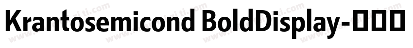 Krantosemicond BoldDisplay字体转换